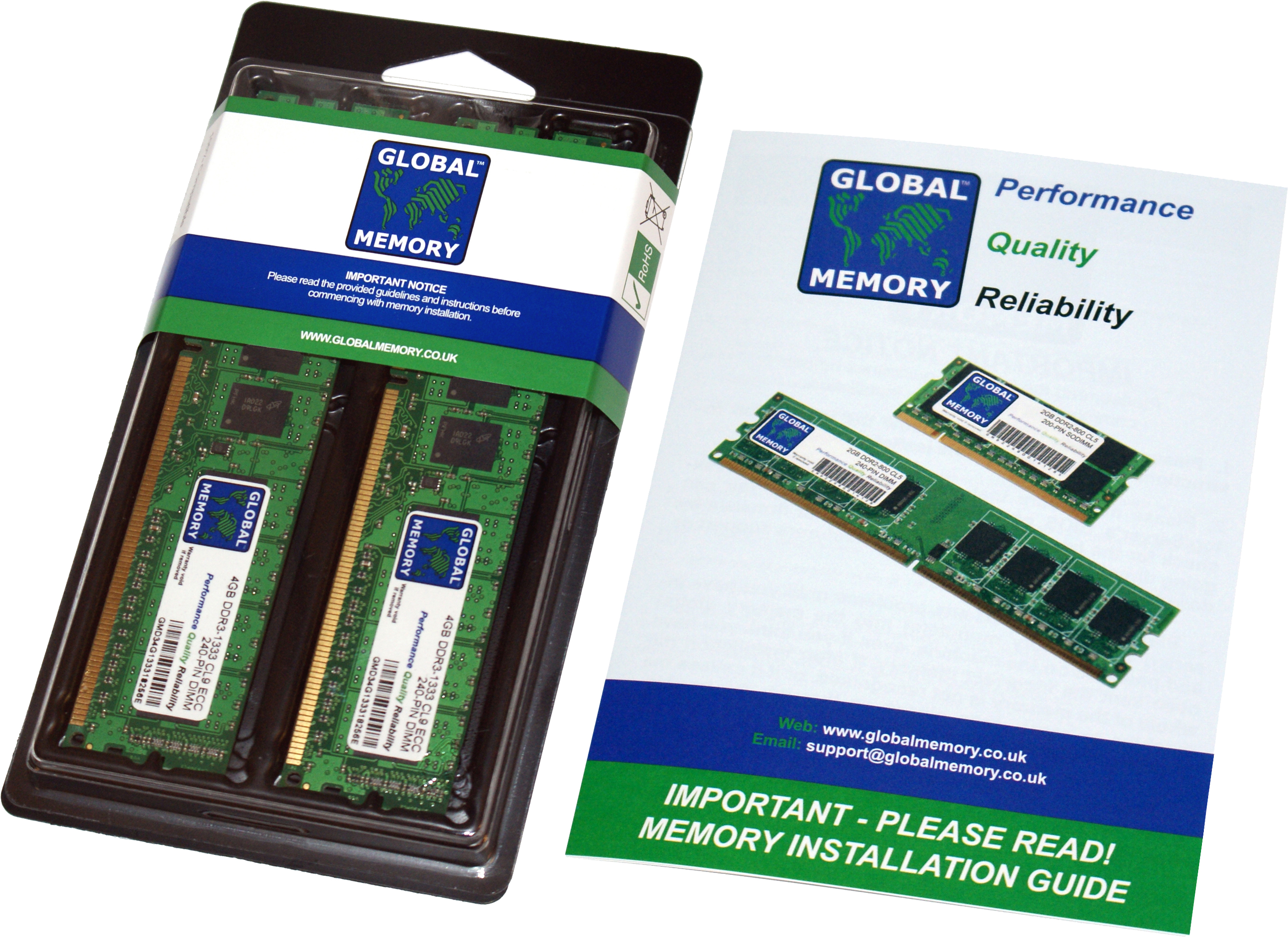 16GB (2 x 8GB) DDR3 1866MHz PC3-14900 240-PIN ECC DIMM (UDIMM) MEMORY RAM KIT FOR SERVERS/WORKSTATIONS/MOTHERBOARDS
